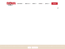Tablet Screenshot of bomaproject.org